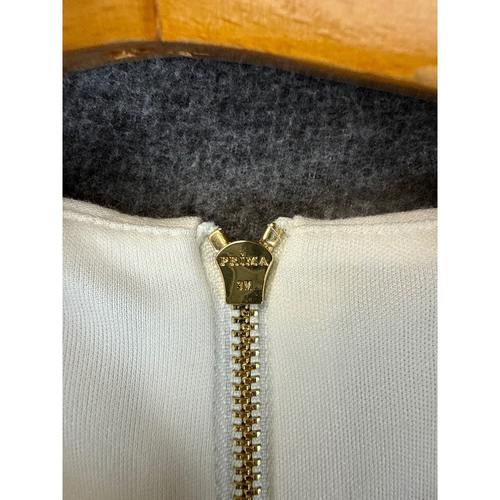 Cache Sheath Dress Size 0 White Stunning Date Gold Zipper Trim Sleeveless Crepe - Picture 10 of 13